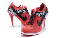  Red Black Nike Dunk SB Heels Boots Low 2012 