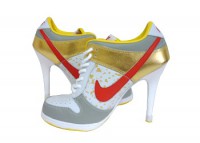   Grey White Gold Dunk SB Nike Heels Low 